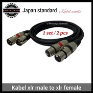 Pair of male to female xlr cables xlr cable xlr male to female
