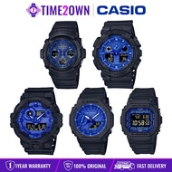 Casio G-Shock Men Watch Blue Paisley Series Sport Analog Digital Watch AWG-M100BP GA-100BP GA-2100BP