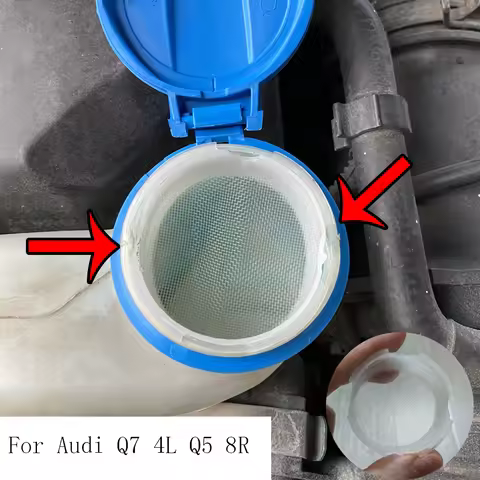 1Pc NEW Car Windshield Washer Fluid Reservoir Tank Filler Strainer For Audi Q7 4L 2006 - 2015 Audi Q