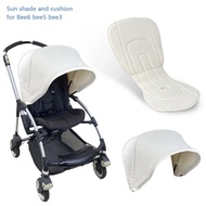 Baby Stroller Sun Shade Awning Canopy And Seat Cushon For Bugaboo Bee6 Bee5 Bee3 UV Proof Pram Cover