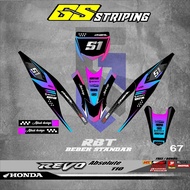 Rbt Revo Absolute 110 Motorcycle Sticker Stripes - Supermoto Modification for YZ, CRF, KLX, KX, KTM 