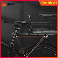 [Flourish] Rear Bike Basket Rack Bike Panniers Touring Carrying Frame Mounted Mountain Bike