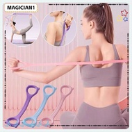 MAGICIAN 8-Line Puller, Multi-functional Elastic Band Yoga Tensioner, Portable Silicone Rope 8-Figur