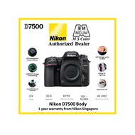 Nikon D7500 Body | 20.9MP DX-Format CMOS | EXPEED 5 | 3.2" 922k-Dot LCD | 4K UHD | Multi-CAM 3500FX 