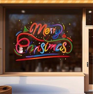 RL DEPARTMENT STORE - 聖誕節裝飾品窗戶佈置氣氛窗貼 玻璃門貼紙場景佈置 靜電窗花