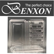 BENXON 3H Plastic Tray [ 100pcs± ] Bakery Disposable Plastic Clear Food Box - Bekas Makanan - OP 3H