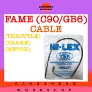 HONDA FAME CABLE (BRAKE/METER/THROTTLE) (GB6/C90) (SPEEDOMETER CABLE) (GB 6/C 90) TALI MINYAK OIL WI
