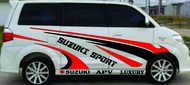 stiker mobil suzuki apv luxury striping cutting mobil apv promo stiker mobil apv