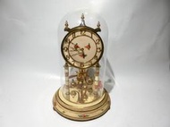 (h)早期古董 kundo德國製 機械鐘 旋轉 擺鐘 座鐘 發條鐘