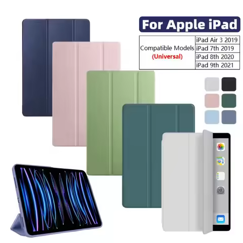For iPad Air 3 Case 10.5inch 2019 TPU Tri-Fold Magnetic Stand Smart Tablet Cases For Apple iPad 10.2