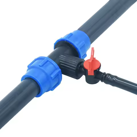 32mm to 16mm 20mm Plastic Hose Tap Water Splitter Reducing Barb Connector Tee Tap Valve 3-way Tube F