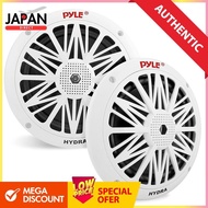 【Pyle Embedded Fully Waterproof Car 2WAY Full Range Speaker Double Cone Marine Speaker 6.5 Inch (Set
