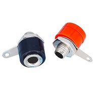 MERAH A PAIR OF SOCKET PLUG FEMALE BANANA SOCKET FEMALE TERMINAL AUDIO POWER AUX AMPLIFIER BANANA RE