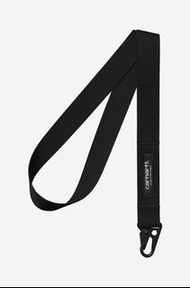 Carhartt WIP thane keychain 證件帶 鑰匙圈 卡哈 識別證掛鉤 黑色 歐線 掛帶 吊飾 頸掛繩