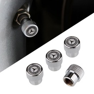 4pcs/set Tire Valve Caps for Mercedes Benz AMG W124 W177 W164 W204 W205 W463 C63 CLS GLA ML G63 G64 