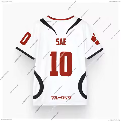 Mens Anime Jersey Blue Lock Sae Itoshi Role Playing 3d Print T-shirt Men Women Fashion Oversized Sho