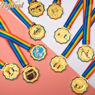 TOPTOOL Gold Award, Games Souvenir Metal Award Medals, Team Sport Competition Encourage Badge Compet
