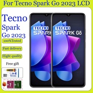 Original LCD For Tecno Spark Go 2023 BF7 BF7n LCD Display Touch Screen With Frame Digitizer Parts Re