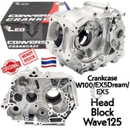 LEO THAILAND EX5 DREAM CRANKCASE PNP WAVE125 EX5 DREAM TAPAK HEAD BLOCK WAVE125 CASING EX5 DREAM CRA