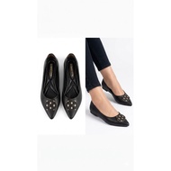 Connex woven round flatshoes