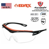 DELTAPLUS SG31CAF Elvex Brow-Specs Safety Glasses Black Frame Clear Antifog Lens