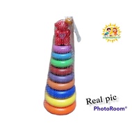 Toys 9-Tier Panda Stacking DonutRing Educational Toys