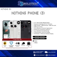 Nothing Phone 3 5G (12GB/16GB RAM + 256GB/512GB ROM) 6.67” flexible AMOLED l Snapdragon 8S Gen4 l Fo