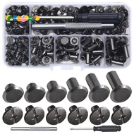Chicago Screw Leather Rivets Assorted Screw Rivets M5 Chicago Binding Screws for Decorating PU Craft