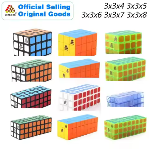 WitEden Cuboid 3x3x4 3x3x5 3x3x6 3x3x7 3x3x8 Magic Cube Puzzles Speed Brain Teasers Challenging Educ
