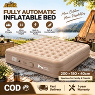 🎁Free Pillow🎁Inflatable Air Bed Automatic Pump 40/25CM Single/Double/King Air Mattress Outdoor Campi