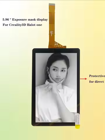 5.96" Exposure Mask Display for Creality3D Halot One 2K B/W 3D Printer Monochrome Screen Repair Mach