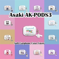 READY STOCKFor Asaki AK-PODS3 Case Earphone Case Cartoon Transparent Soft Silicone Casing