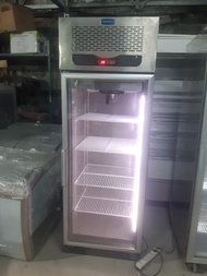 SECOND/BEKAS UPRIGHT FREEZER GLASS DOOR STAINLESS 1 PINTU