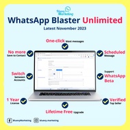 [NEW] BluevyMarketing WhatsApp Blaster Unlimited WhatsApp Blasting | Business Sender | WhatsApp Bulk