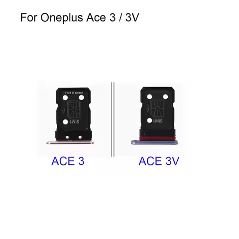 For Oneplus Ace 3 New Tested Sim Card Holder Tray Card Slot For One plus Ace 3V Replacement Parts