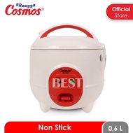 Ricecooker Mini Cosmos CRJ - 1001 Kapasitas 0,6 Liter Magic Com Kecil Fungsi 3 In 1 Penanak Nasi Cosmos CRJ1001