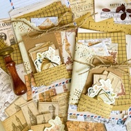 [B1018] 62+ pcs journal kit Scrapbook Journaling Journal Kit Journal Kit Vintage Diary Paper Decorat