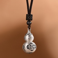 999 Silver Gourd Pendant Necklace Hollow Openable Pendant Silver Pendant