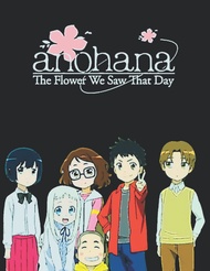 Anohana: The Flower We Saw That Day: Anime-Manga Notebook Journal Gift,120 Lined Paper Book for Writ