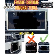frame plate daihatsu bingkai tebal chrome papan plate daihatsu chrome tebal myvi axia kenari viva ke