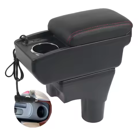 Car Nissan Sunny March Micra K13 Armrest box﻿ elbow support central content store case console stora