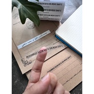 [Siap Dalam 2 Hari] Minimum 30pcs Sticker Nama / Sticker Nama Murid / Sticker Transparent&White