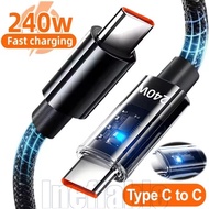 240W Double Type C Fast Charging Cable - Power Data Cable Wire - Phone Charging Wire - Universal Dat