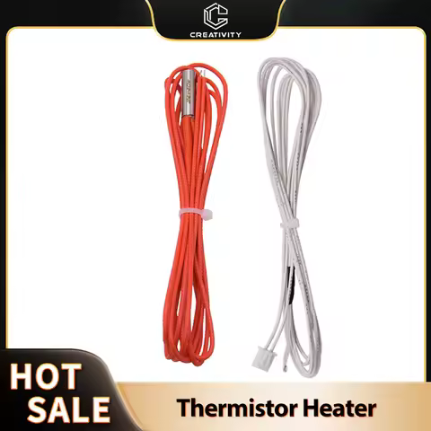 12V/24V 40W Cartridge Heater XH2.54 Thermistor NTC 100K 3950 Wire 1M for Ender 3 CR10 Ender3V2 3D Pr