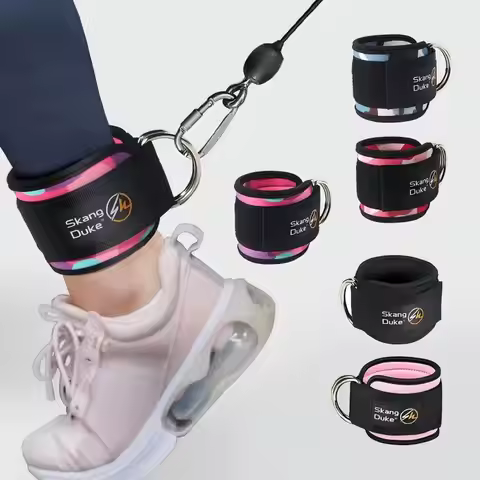 Ankle Strap for Cable Machines and Resistance Bands, Work Out Cuff Attachment for Home & Gym, Glute 
