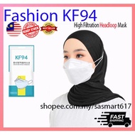 MASK KF94 MASK HEADLOOP MASK HIJAB MASK KF94 4 LAYERS PROTECTION FACE MASK HEAD LOOP KF94 FACE MASK 