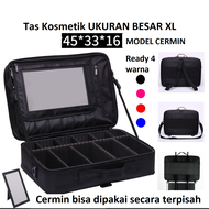 45X33X16 TAS KOSMETIK PLUS CERMIN / BEAUTY CASE / TAS MAKE UP/ MUA / KOPER KOSMETIK