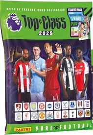 全新Panini 英超Top class 2025 starter pack 卡簿+3包卡+2張holo giant 特卡