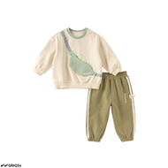D✔◦Dave Bella Childrens Suit 2025 New Spring Boy’s Two-Piece Knit Sweatshirt Comfortable Casual Fash