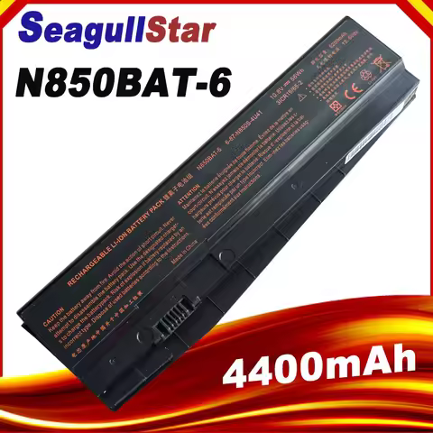 N850BAT-6 Laptop Battery for Clevo Z6-KP5GT Z7M-KP7G1 T58-T1 T6TI N870HJ Series 6-87-N850S-6E71 6-87